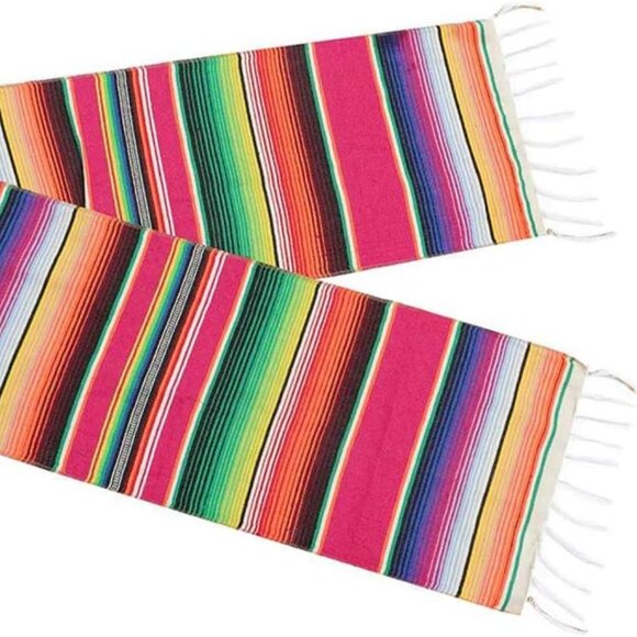 Mexican table runner 14 x 84 inch - Picture 3 of 6